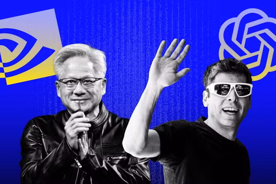 CEO Nvidia Jensen Huang và CEO OpenAI Sam Altman. Ảnh: FT.