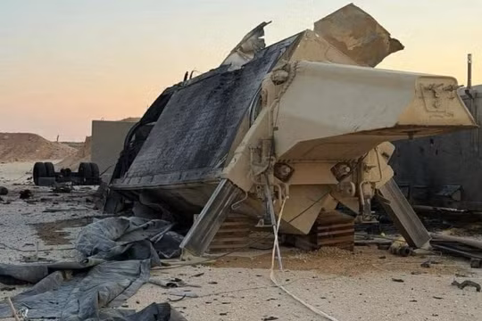 Hệ thống radar AN/TPY-2 thuộc hệ thống THAAD bị phá hủy trong các cuộc giao tranh với lực lượng Iran. Ảnh: MW.