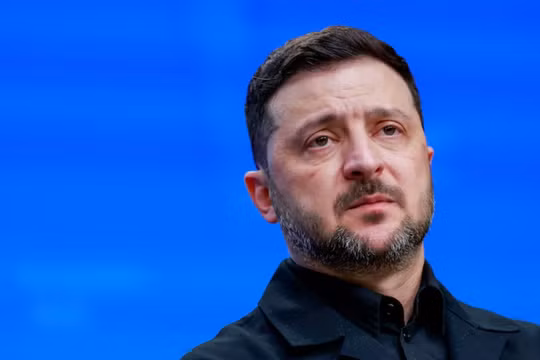 Tổng thống Ukraine Volodymyr Zelensky tham dự cuộc họp báo vào ngày diễn ra hội nghị thượng đỉnh các nhà lãnh đạo Liên minh châu Âu tại Brussels, Bỉ, ngày 18/12. Ảnh: Reuters.