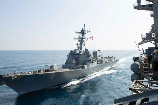 Mỹ đã triển khai nhiều chiến hạm tới khu vực Trung Đông để vây hãm Iran. Ảnh: Getty.