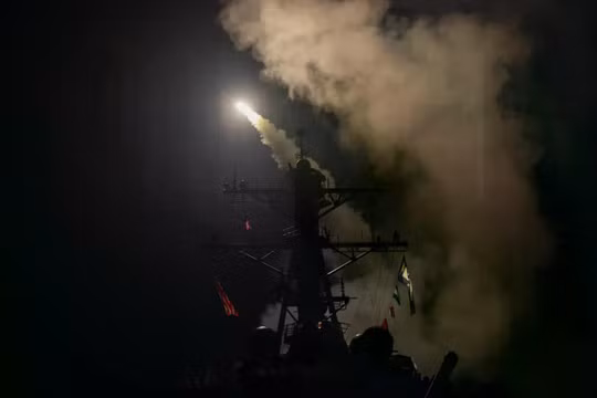 Tên lửa hành trình Tomahawk là một phần của chiến lược tấn công được phát động nhằm vào Iran trong chiến dịch "Epic Fury". Ảnh: Hải quân Mỹ.