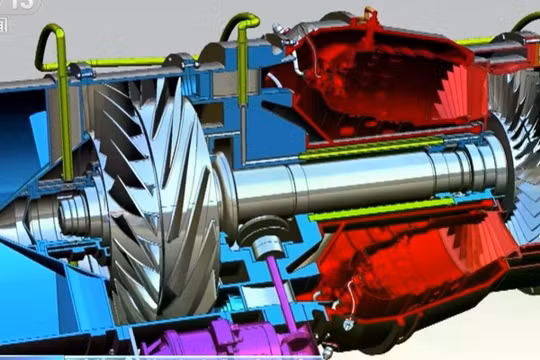 Hình ảnh minh họa nguyên lý hoạt động của động cơ phản lực ramjet. Ảnh: CCTV.