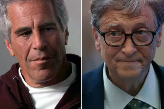 Jeffrey Epstein và Bill Gates. Ảnh: Getty.