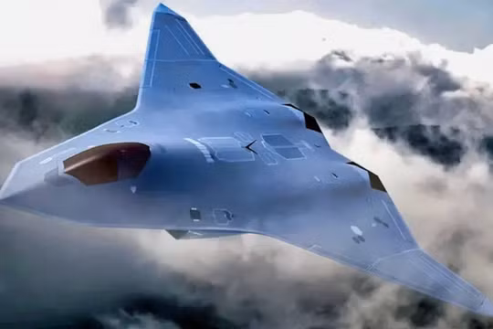 Ảnh đồ họa về mẫu tiêm kích thế hệ 6 F/A-XX của Hải quân Mỹ. Ảnh: Getty.