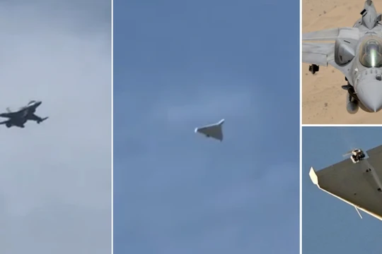 Chiến đấu cơ F-16E, UAV Shahed-136 và cuộc truy đuổi trên bãi biển Almamzar. Ảnh: MW.