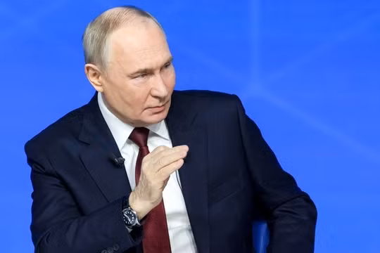 Tổng thống Nga Vladimir Putin trong phiên hỏi đáp ngày 19/12. Ảnh: Sputnik.