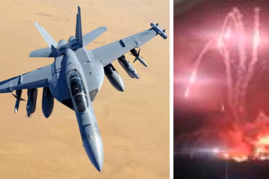 EA-18G đóng vai trò trung tâm trong việc phá hủy hệ thống tên lửa phòng không của Venezuela. Ảnh: MW.