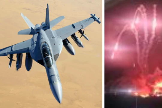 EA-18G đóng vai trò trung tâm trong việc phá hủy hệ thống tên lửa phòng không của Venezuela. Ảnh: MW.