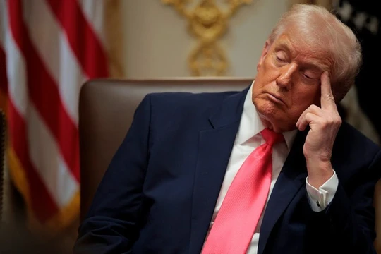 Tổng thống Mỹ Donald Trump nói về khả năng tấn công trên bộ nhằm vào Venezuela. Ảnh: Getty.