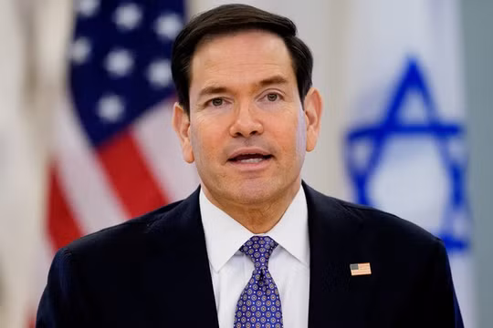 Ngoại trưởng Mỹ Marco Rubio phát biểu tại Washington, DC, ngày 14/4. Ảnh: Getty.