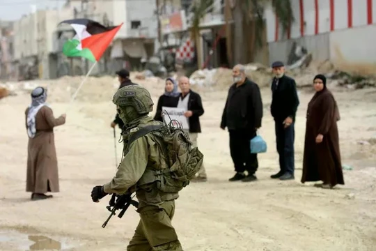 Israel ngày càng sử dụng nhiều hơn công nghệ trí tuệ nhân tạo để kiểm soát người Palestine. Ảnh: Anadolu.