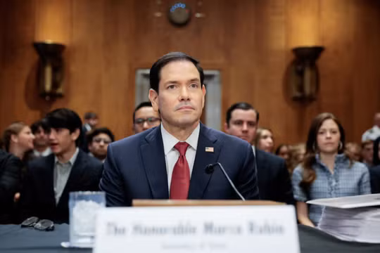Ngoại trưởng Mỹ Marco Rubio ra điều trần trước Ủy ban Đối ngoại Thượng viện về đề xuất ngân sách năm tài chính 2027 của Tổng thống Donald Trump dành cho Bộ Ngoại giao, tại Đồi Capitol ở Washington, D.C., Mỹ hôm 2/6. Ảnh: Reuters.