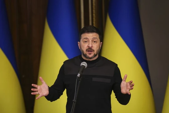 Tổng thống Ukraine Volodymyr Zelensky. Ảnh: Getty.
