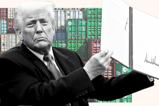 Ông Trump đã ký một loạt các thỏa thuận được gọi là "thuế quan có đi có lại", áp đặt thuế đối với hầu hết các quốc gia xuất khẩu hàng hóa sang Mỹ nhiều hơn nhập khẩu. Ảnh: FT.