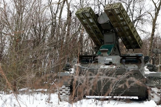 Hệ thống phòng không 9K35 Strela-10 (Mũi tên) của Nga. Ảnh: Sputnik.