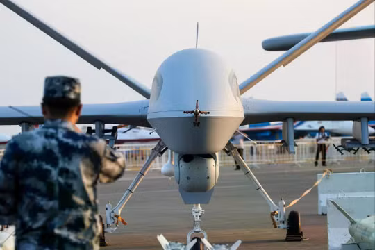 Iran cho biết một máy bay không người lái Wing Loong II đã bị bắn rơi trên lãnh thổ của nước này. Ảnh: SCMP.