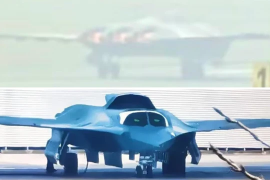 Máy bay chiến đấu thế hệ thứ 6 của Trung Quốc khởi động động cơ (ảnh trên) và mở khoang chứa vũ khí. Ảnh: MW.