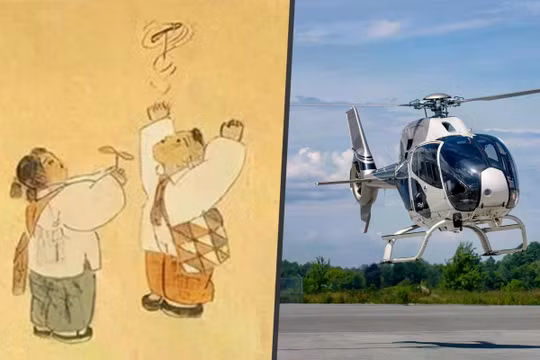 Chong chóng tre là một thiết bị đến từ bộ manga Doraemon nổi tiếng thế giới. Nguồn gốc của nó bắt nguồn từ Trung Quốc cổ đại và được cho là đã ảnh hưởng đến thiết kế máy bay trực thăng hiện đại. Ảnh: SCMP.