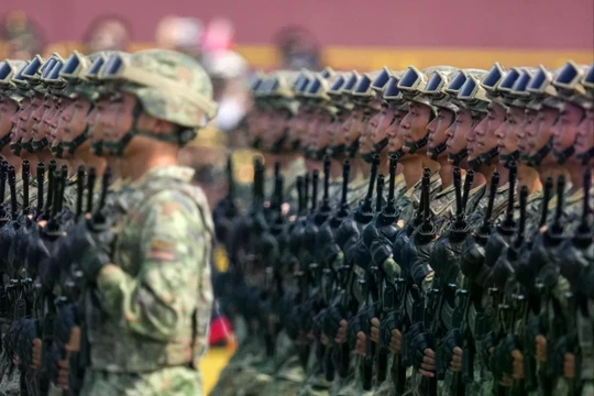 Quân Giải phóng Nhân dân Trung Quốc cho biết công nghệ lượng tử đang được thử nghiệm trên tiền tuyến. Ảnh: Xinhua.