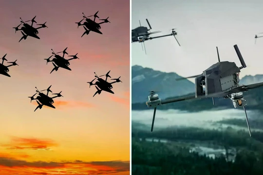 Các bầy đàn UAV AI ngày càng được phát triển nhanh chóng và thách thức các hệ thống phòng không truyền thống. Ảnh: IE.