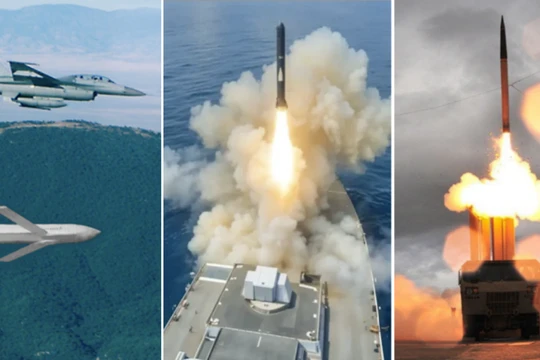 Các vụ phóng tên lửa JASSM, Tomahawk và THAAD của Mỹ. Ảnh: MW.