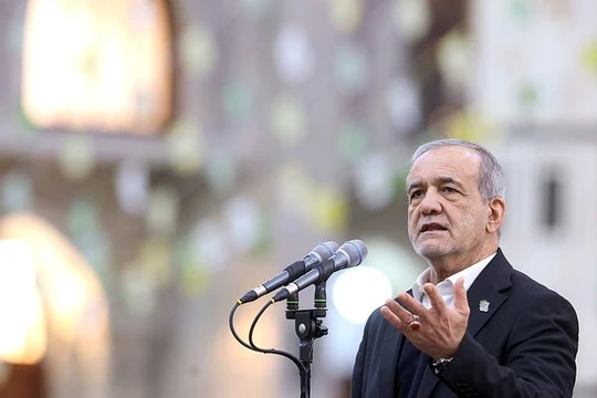 Tổng thống Iran Masoud Pezeshkian. Ảnh: Getty.