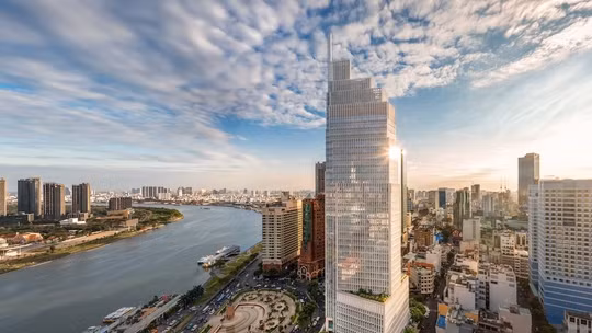 Vietcombank Tower nằm tại số 5 Công trường Mê Linh, phường Sài Gòn, TP.HCM. Ảnh: Vietcombank Tower.