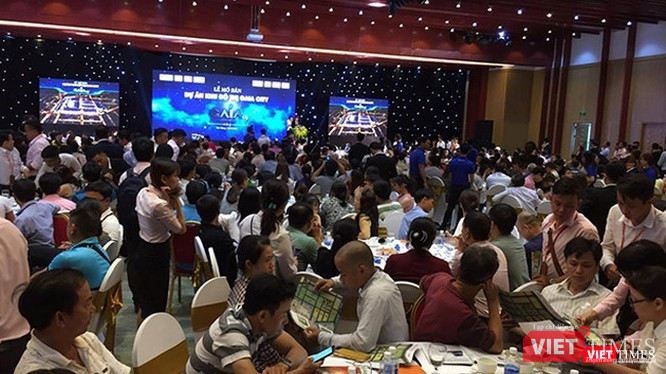 Quang cảnh một buổi mở bán sản phẩm BĐS tại Đà Nẵng