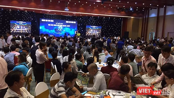 Quang cảnh một buổi mở bán sản phẩm BĐS tại Đà Nẵng