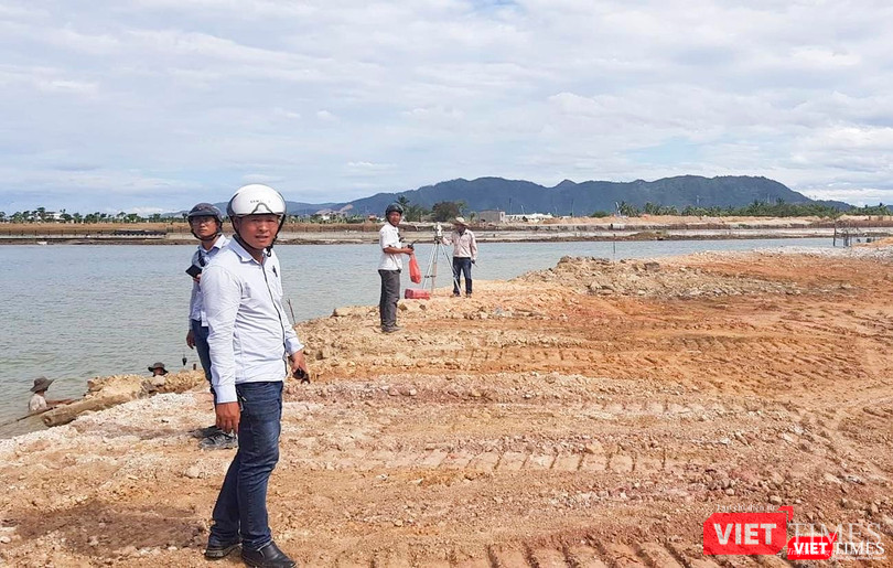 Theo UBND quận Liêm Chiểu, Dự án Golden Hills City san lấp mặt bằng chỉ lấn sông Cu Đê hơn 10m2