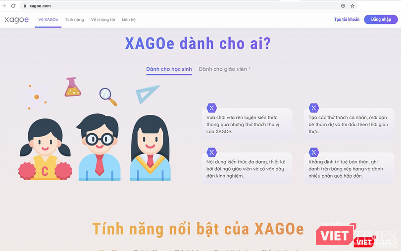 Bên trong ứng dụng công nghệ giáo dục XAGOe