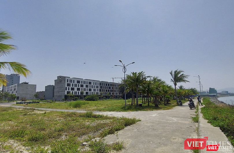 Một góc khu đô thị hình thành bởi lấn biển