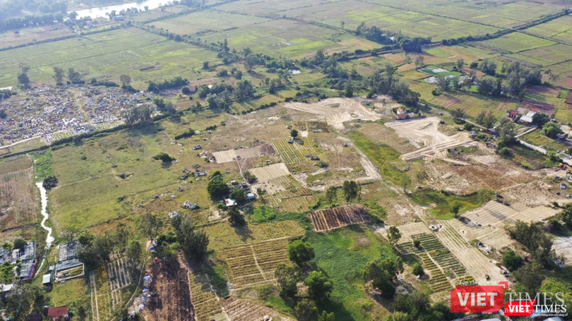 Dự án Khu dân cư mới 2A - Pride City (phường Điện Ngọc, thị xã Điện Bàn, Quảng Nam) nhìn từ trên cao