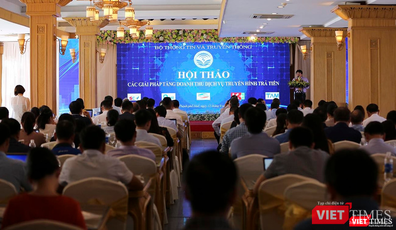 Hội thảo “Các giải pháp tăng doanh thu dịch vụ truyền hình trả tiền” diễn ra sáng 12/9 tại TP Huế với sự tham dự của hơn 100 đại biểu