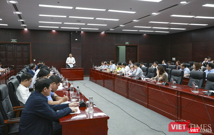 Quang cảnh buổi gặp mặt, ghi nhận ý kiến cộng đồng doanh nghiệp của UBND TP Đà Nẵng