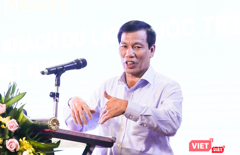 Bộ trưởng Bộ VHTT&DL Nguyễn Ngọc Thiện phát biểu tại hội nghị