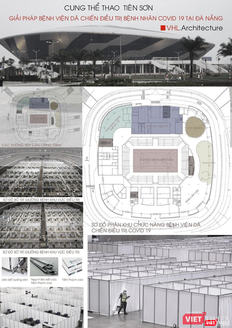 Sau khi hoàn thành, bệnh viện dã chiến sẽ có sức chứa khoảng 1.000 bệnh nhân