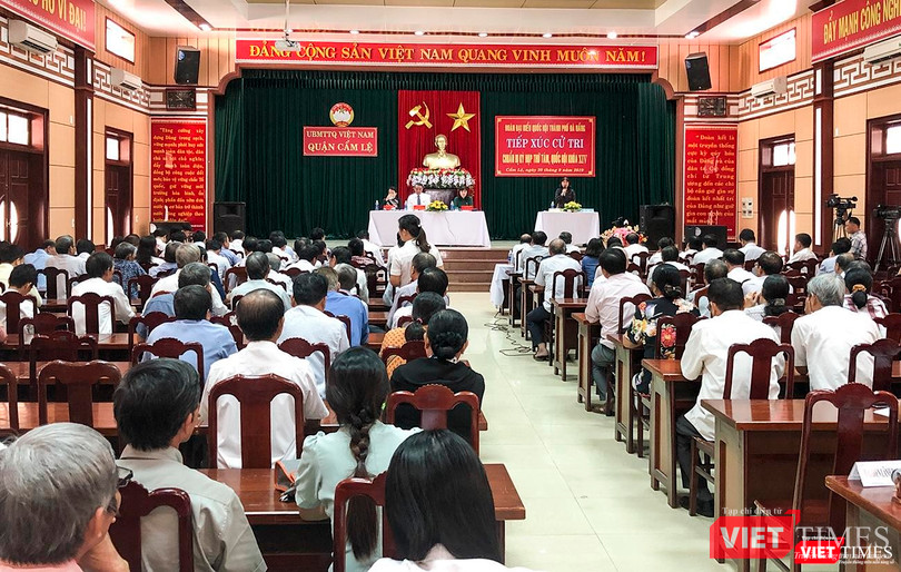 Sáng 20/9, Đoàn Đại biểu Quốc hội TP Đà Nẵng đã có buổi tiếp xúc cử tri quận Cẩm Lệ