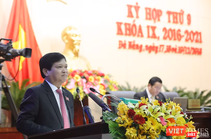 Ông Nguyễn Nho Trung-Chủ tịch HĐND TP Đà Nẵng phát biểu khai mạc kỳ họp Ông Nguyễn Nho Trung-Chủ tịch HĐND TP Đà Nẵng phát biểu khai mạc kỳ họp