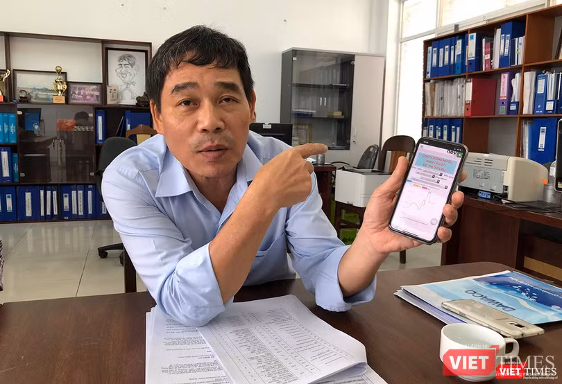 Ông Bùi Thọ Ninh-Trưởng Ban cố vấn Dawaco tại buổi làm việc với VietTimes liên quan đến tình trạng nước sinh hoạt trên địa bàn Đà Nẵng bị cáu bẩn, nhiễm mặn Ông Bùi Thọ Ninh-Trưởng Ban cố vấn Dawaco tại buổi làm việc với VietTimes liên quan đến tình trạng nước sinh hoạt trên địa bàn Đà Nẵng bị cáu bẩn, nhiễm mặn