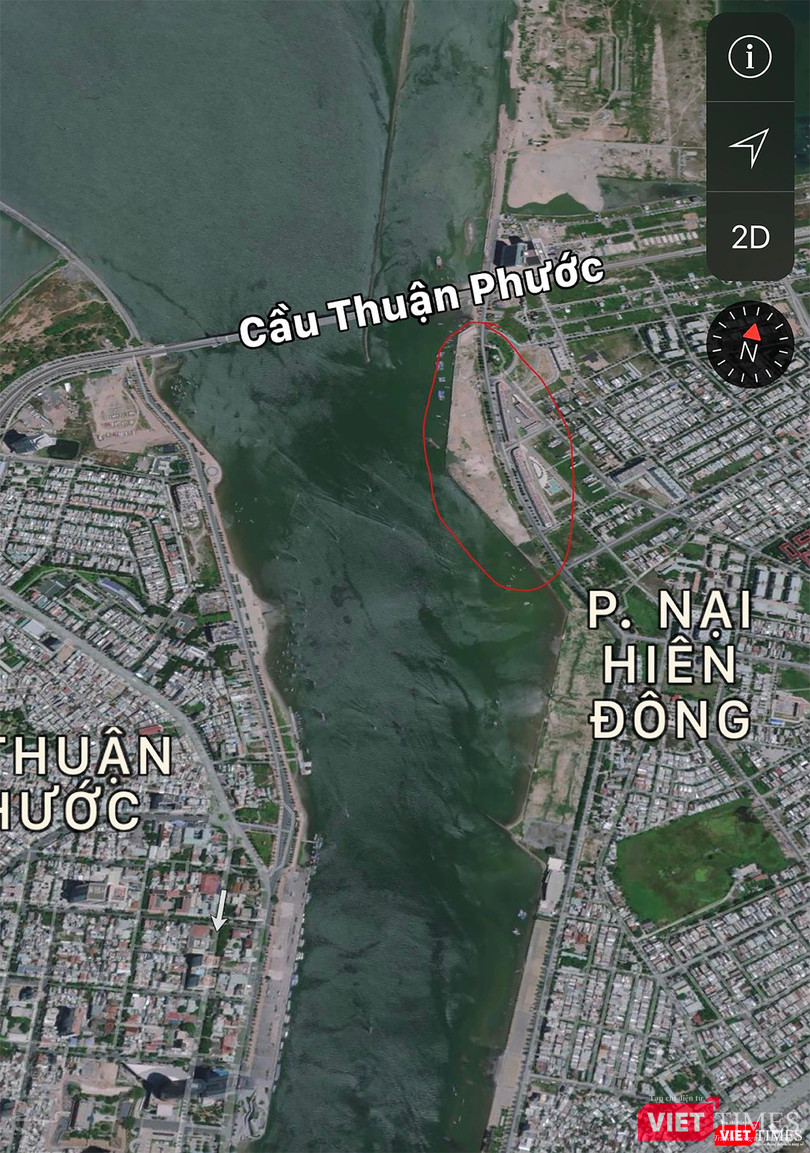 Theo Sở Xây dựng TP Đà Nẵng, dự án Marina Complex (phần khoang đỏ) đã được điều chỉnh theo hướng theo hướng tốt hơn