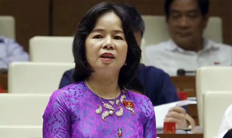 Đại biểu Phạm Thị Thu Trang (Quảng Ngãi) chất vấn Bộ trưởng Bộ GTVT Nguyễn Văn Thể