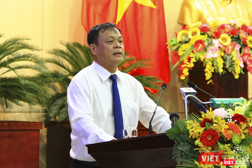 Ông Võ Ngọc Đồng – Giám đốc Sở Nội vụ TP Đà Nẵng tại phiên chất vấn