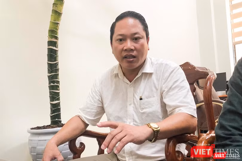 Ông Hoàng Công Thanh - Phó chủ tịch UBND quận Sơn Trà tại buổi làm việc với VietTimes