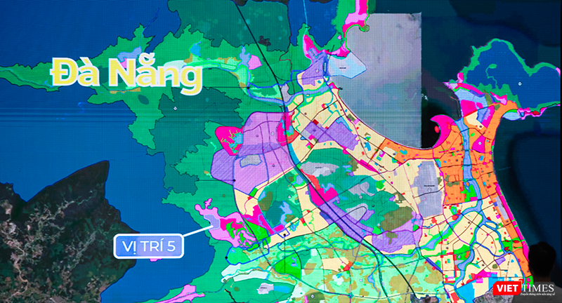 Bản đồ các khu vực xây dựng Khu thương mại tự do Đà Nẵng.
