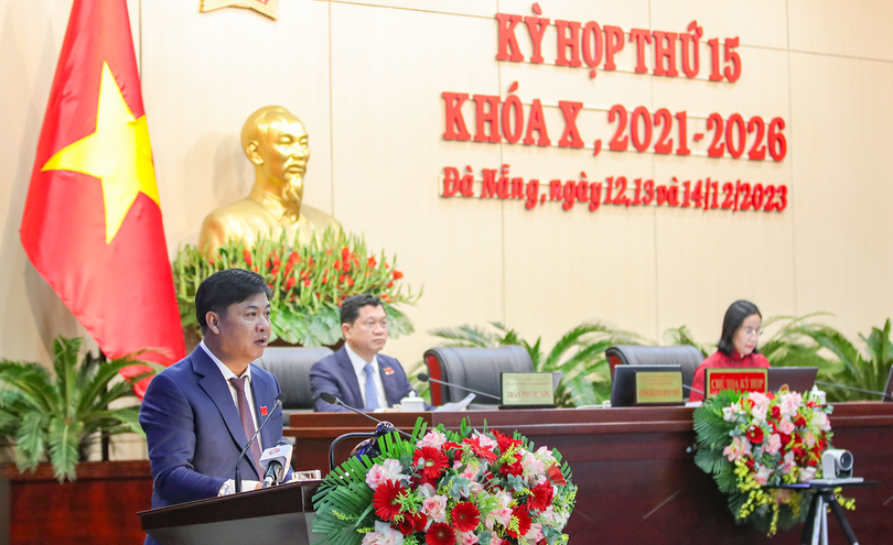 Ông Lương Nguyễn Minh Triết - Chủ tịch HĐND TP Đà Nẵng - phát biểu khai mạc Kỳ họp