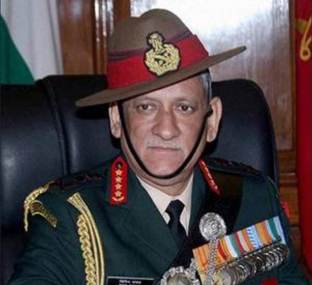 Tham mưu trưởng Lục quân Ấn Độ Bipin Rawat. Ảnh: The Hindu.