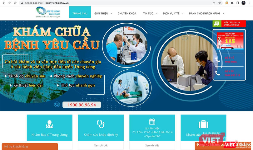 Trang web của Bệnh viện Bãi Cháy (Quảng Ninh) Trang web của Bệnh viện Bãi Cháy (Quảng Ninh)