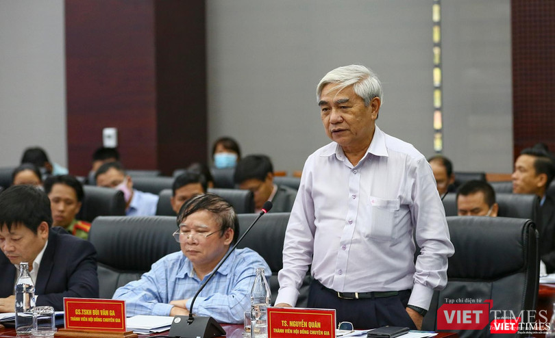 TS Nguyễn Quân - nguyên Bộ trưởng Bộ KH&amp;CN phát biểu ý kiến tại Hội thảo