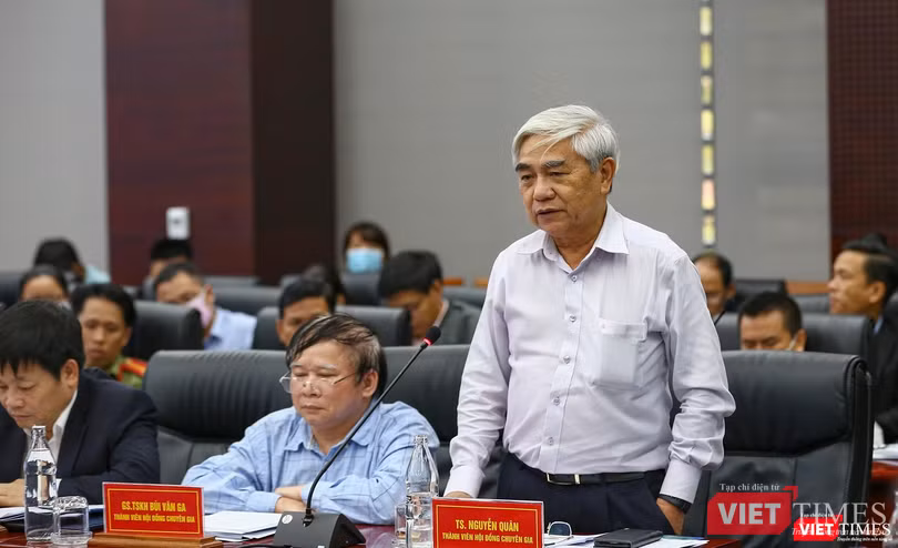 TS Nguyễn Quân - nguyên Bộ trưởng Bộ KH&amp;CN phát biểu ý kiến tại Hội thảo